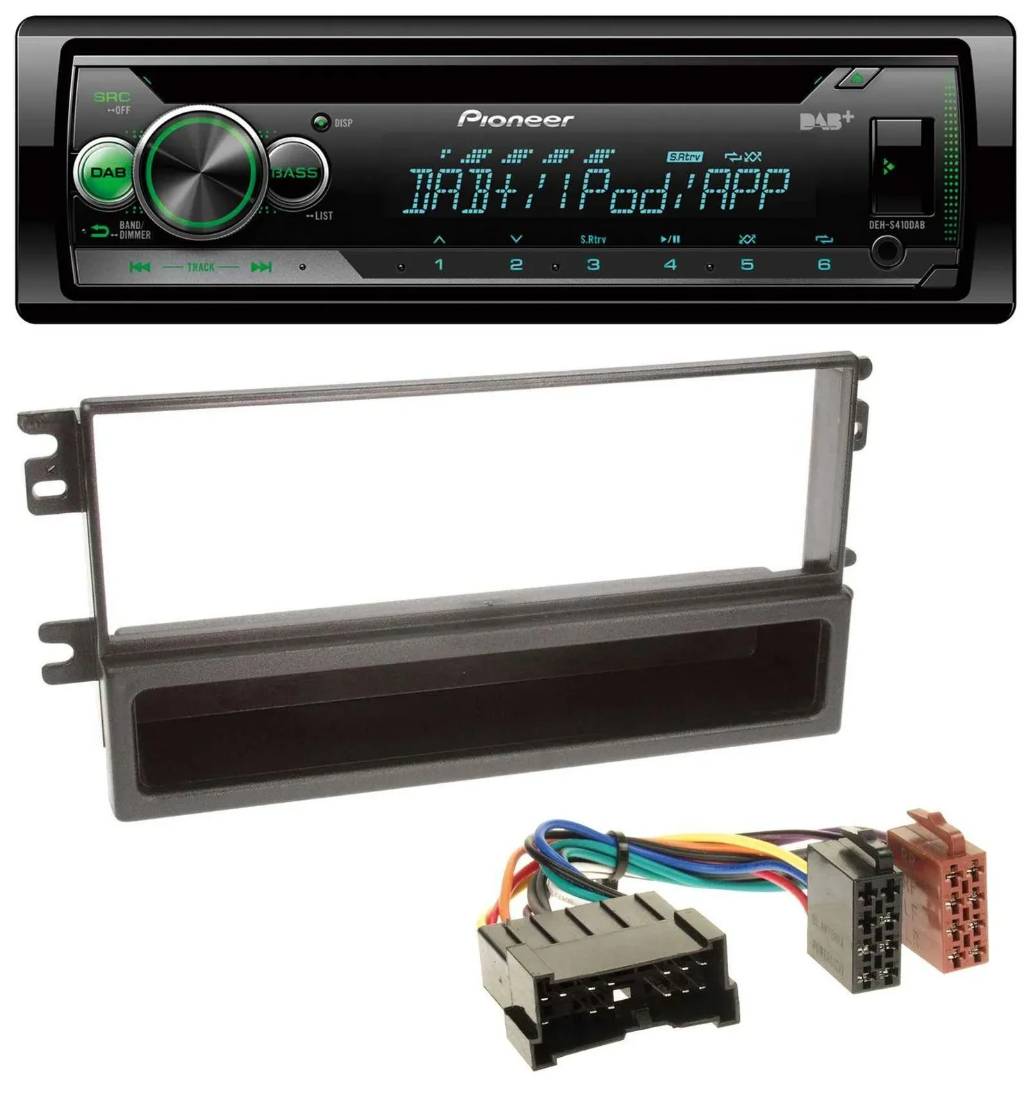 Pioneer USB MP3 DAB AUX CD Autoradio für Kia Shuma 2, Sephia II, Mentor