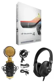 Presonus Studio One 4 Pro Upgrade from Artist/Producer to v4+Mic+AKG Headphones