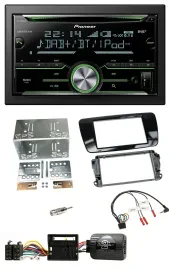 Pioneer Bluetooth Lenkrad DAB 2DIN USB CD Autoradio für Seat Ibiza ab 08 Klavier