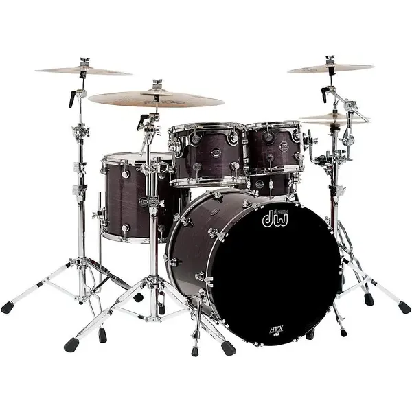 Ударная установка акустическая DW Performance Series 5-Piece Shell Pack Ebony Stain Lacquer w/Chrome Hardware