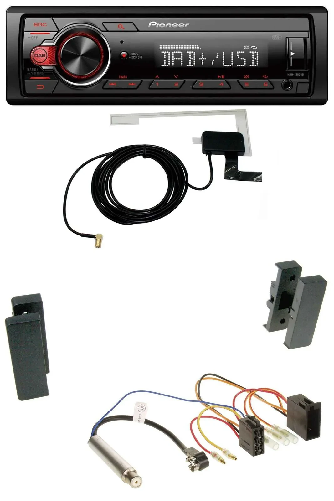 Автомагнитола для Seat Leon/Toledo (1998–2006) Pioneer 1-DIN MP3 DAB USB AUX