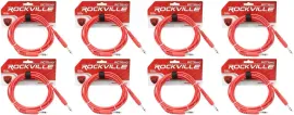 Коммутационный кабель Rockville RCTR110R Red 3 м (8 штук)