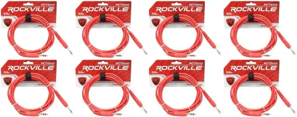 Коммутационный кабель Rockville RCTR110R Red 3 м (8 штук)