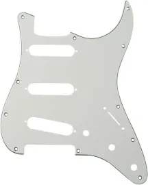 AXL Model PG-362-OWH 3-Pickup Single Coil Guitar Pickguard, Off White