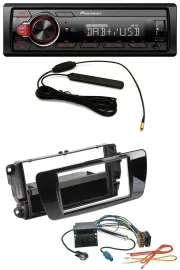 Pioneer MP3 DAB 1DIN AUX USB Autoradio für Seat Ibiza ab 08 Klavierlack schwarz