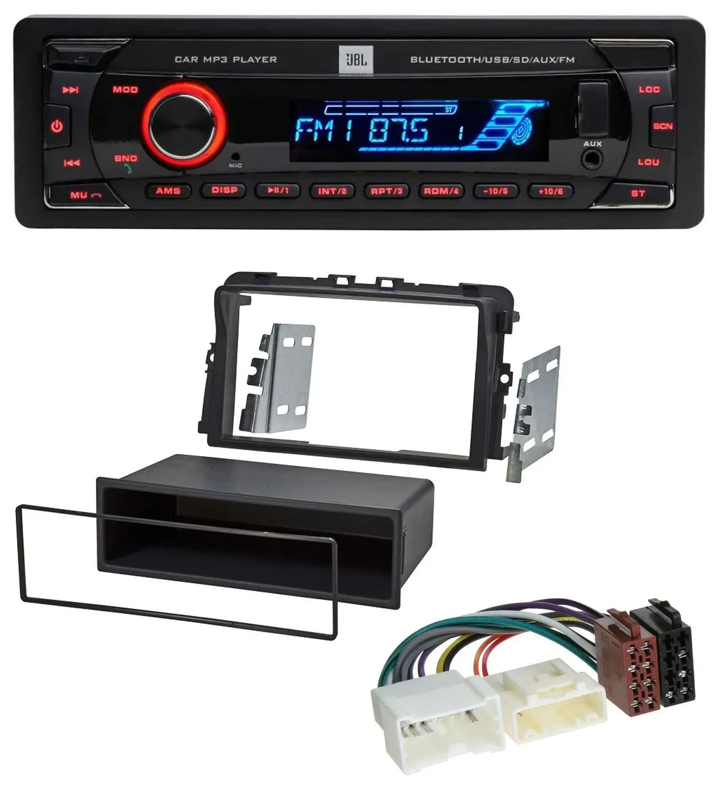 JBL AUX MP3 USB Bluetooth SD Autoradio für Opel Vivaro Combi J7 Kasten F7 11-15
