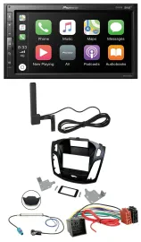Pioneer USB 2DIN Bluetooth DAB MP3 Autoradio für Ford Focus ab 2018 schwarz