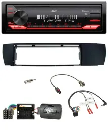 Автомагнитола JVC Bluetooth USB DAB для BMW X3 (E83, 2004–2010), поддержка управления на руле