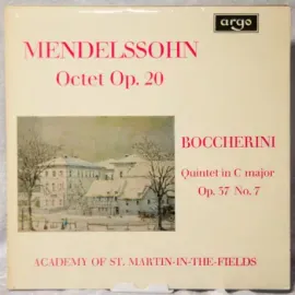 Б/У виниловая пластинка Mendelssohn – Octet Op. 20 · Quintet in C Major Op. 37 No. 7
