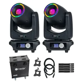 ColorKey CKU-5120 Creator Spot 250 Moving Head Spot 2-Pack with Case
