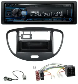 Alpine USB Bluetooth DAB MP3 Autoradio für Hyundai i10 (2008-2013) schwarz