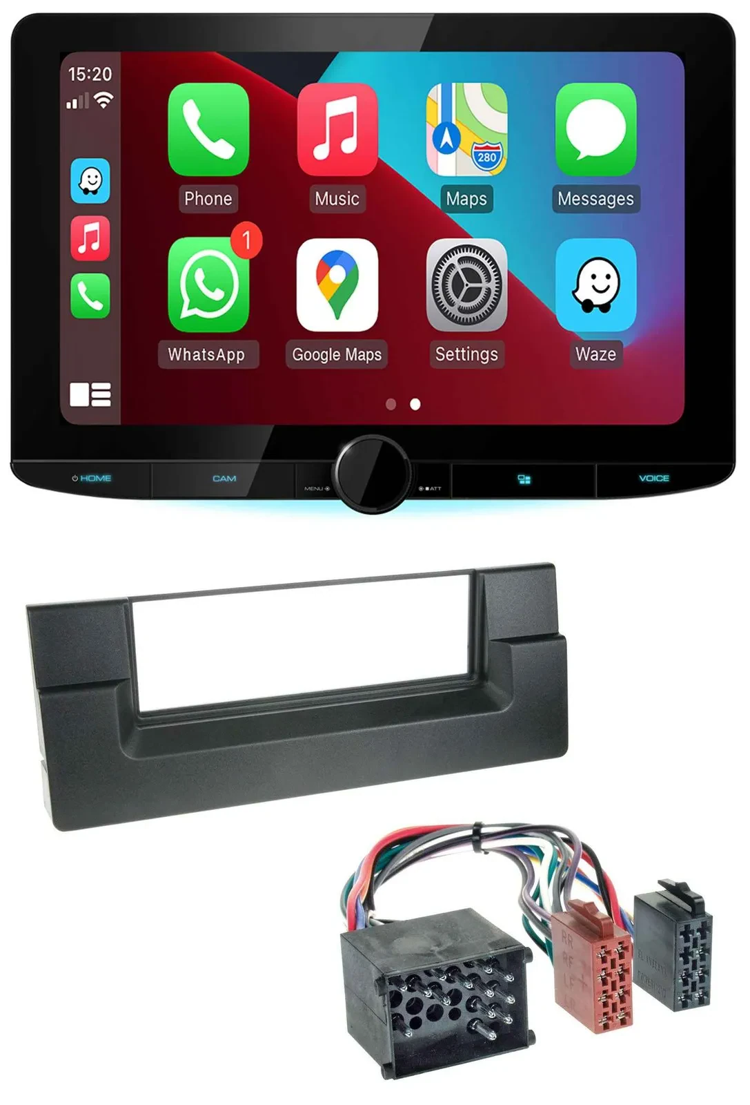 Kenwood MP3 USB DAB Bluetooth Autoradio für BMW 5er (E39) X5 (E53) Rundpin