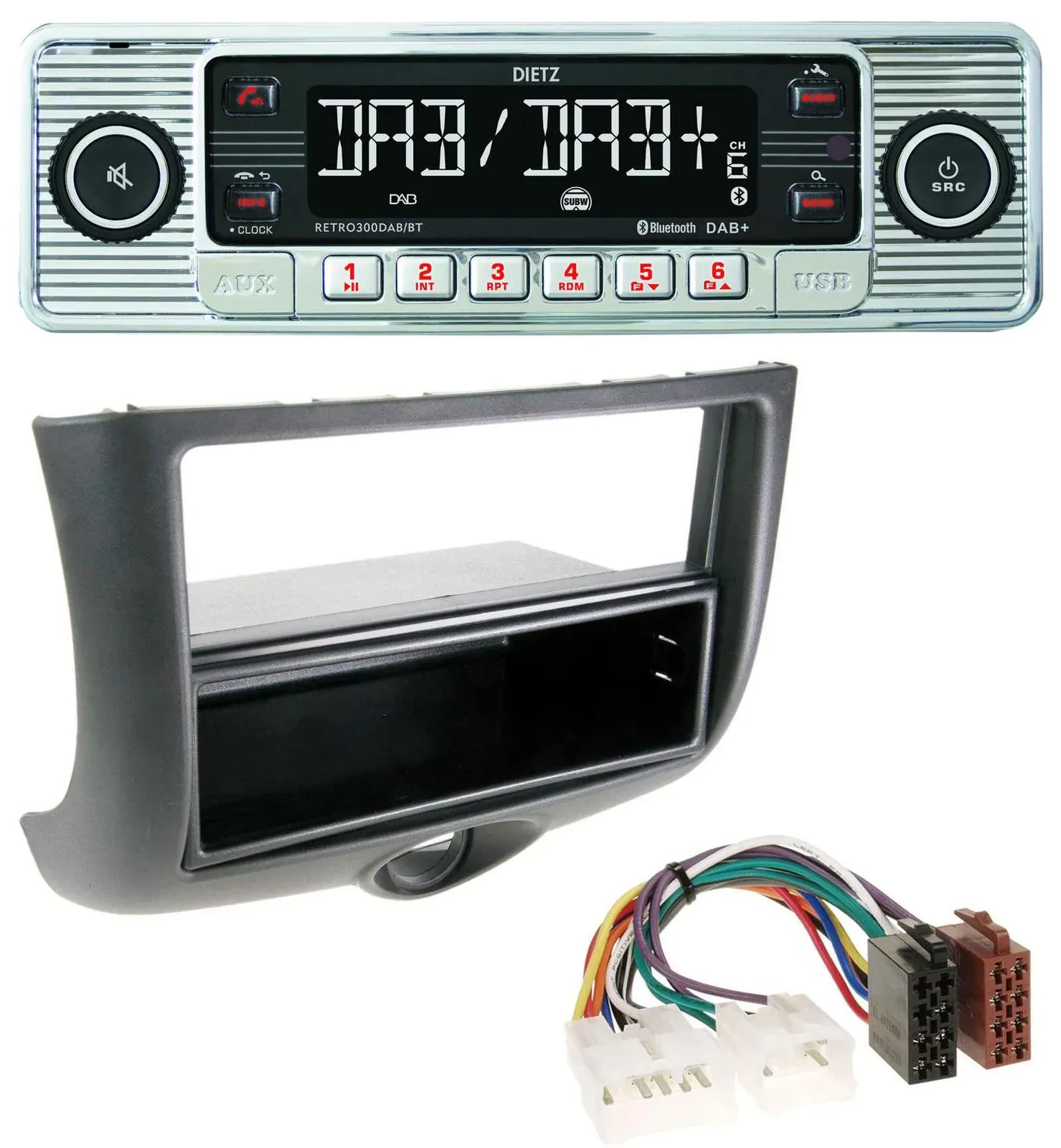 Dietz Bluetooth MP3 DAB USB Autoradio für Toyota Yaris (1999-2003)