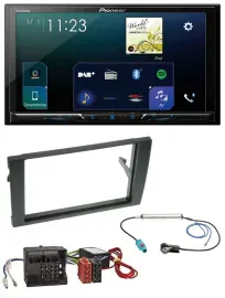 Pioneer MP3 Bluetooth USB 2DIN DAB Autoradio für Audi A4 B7 04-08 Aktivsystem MO