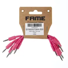 Коммутационный кабель Music Store Modular Patch Cable Set Pink 0.15 м (5 штук)
