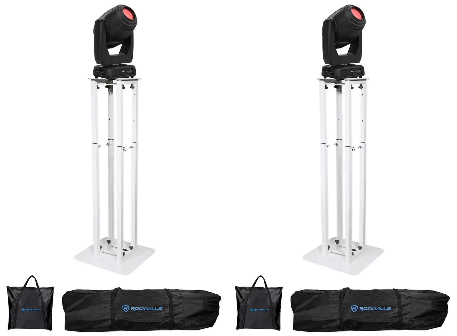 Прожектор CHAUVET DJ Intimidator Hybrid 251SR (набор, 2 шт.) с стойками Totem RTP32W (2 шт.)