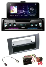 Автомагнитола Pioneer USB MP3 Bluetooth DAB для Ford Fusion/Kuga/Transit (2005–2012), антрацит