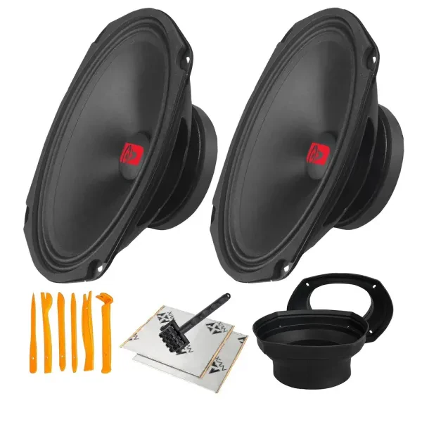 Cerwin-Vega CVP69 150W RMS 6x9" Coaxial Speakers + Accessories