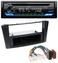 JVC Bluetooth MP3 USB DAB CD Autoradio für Toyota Avensis T25 (2003-2009)