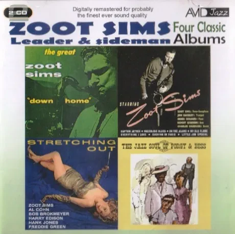 ZOOT SIMS - Stretching Out/ Starring Zoot Sims/ Down Home/ The Jazz Soul Of Porgy And Bess (2CD)