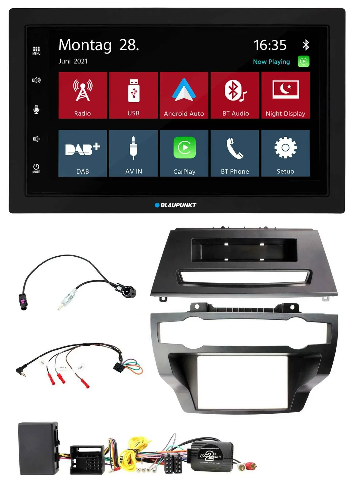 Blaupunkt Lenkrad Bluetooth DAB 2DIN USB Autoradio für BMW X5 X6 E70 E71 07-13 V