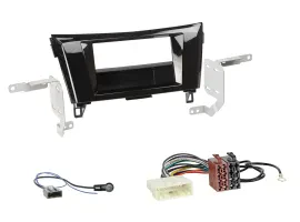 Einbauset DIN Autoradio für Nissan X-Trail 2014-2022 Klavierlack