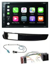 Pioneer DVD 2DIN MP3 DAB Bluetooth USB Autoradio für Alfa Giulietta schwarz glän