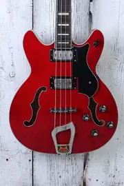 Бас-гитара Hagstrom Viking Bass Semi Hollow Body Wild Cherry