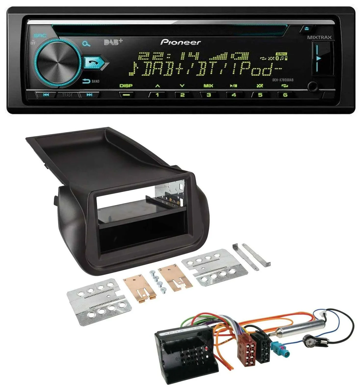 Автомагнитола Pioneer DAB, MP3, CD, USB, Bluetooth для Citroen Nemo/Peugeot Bipper