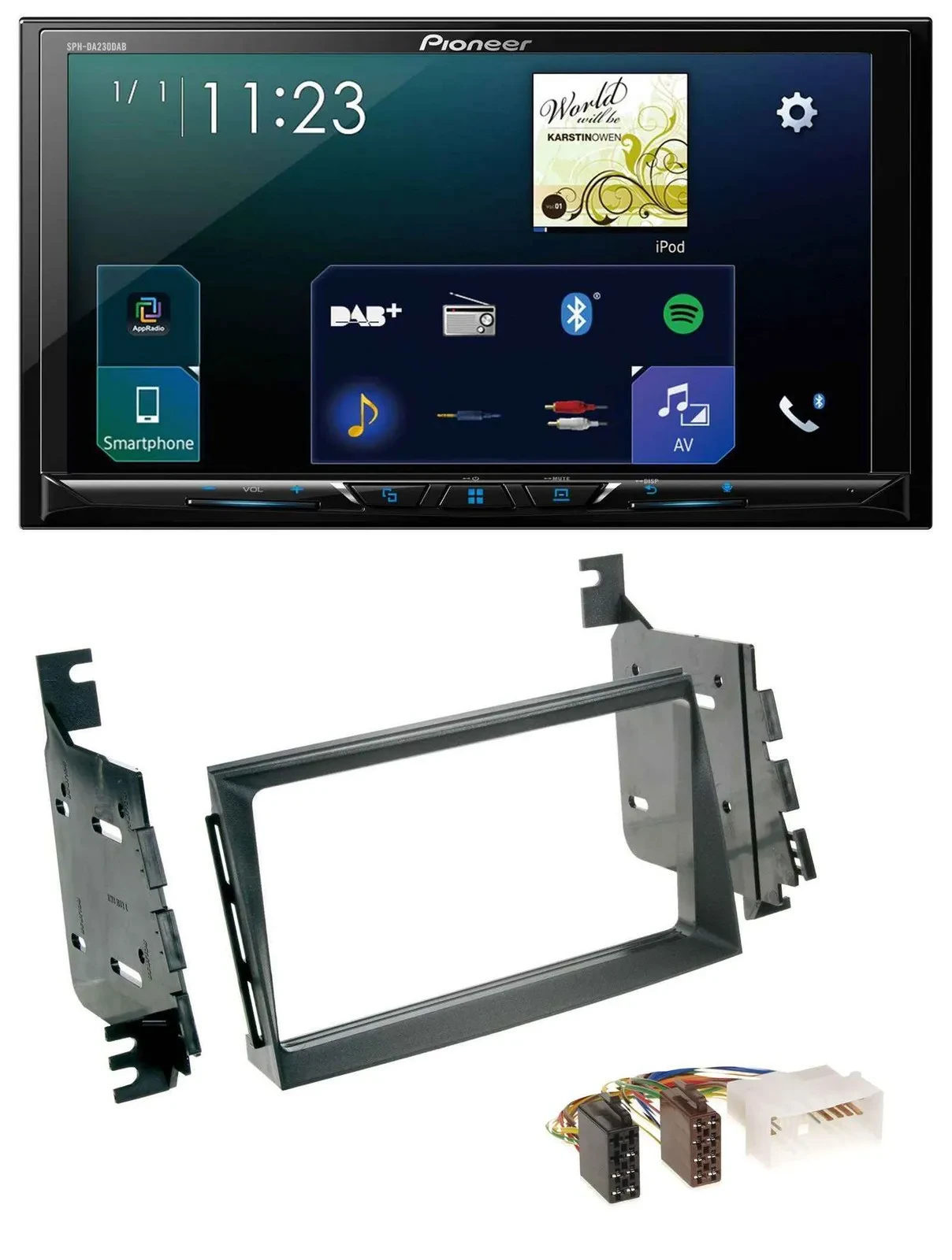 Pioneer MP3 Bluetooth USB 2DIN DAB Autoradio für Hyundai Azera Japan USA Grandeu