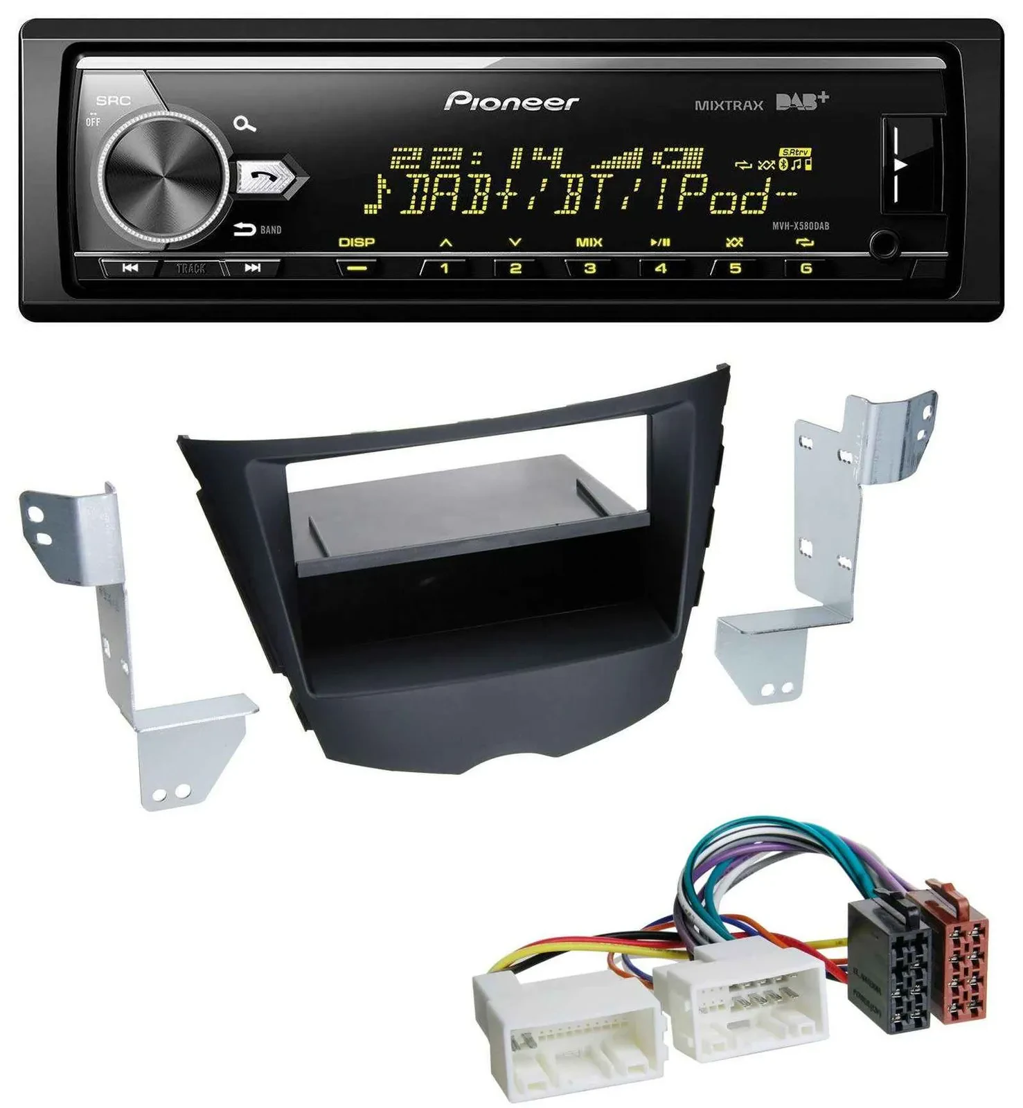 Автомагнитола Pioneer Bluetooth, USB, DAB, MP3 для Hyundai Veloster (с 2011)