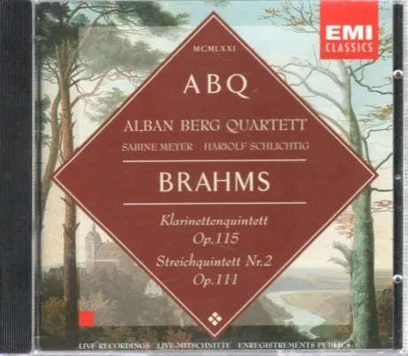 ALBAN BERG QUARTETT - Brahms: Klarinettenquintett Op. 115,  Streichquintett Nr. 2 Op. 111 (CD)