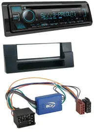 Автомагнитола для BMW 5 Series E39/X5 E53 Kenwood с Bluetooth, USB, CD/MP3 и DAB, с нишей