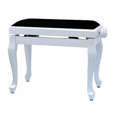 Банкетка для клавишных Gewa Piano Bench Deluxe Classic White Highgloss