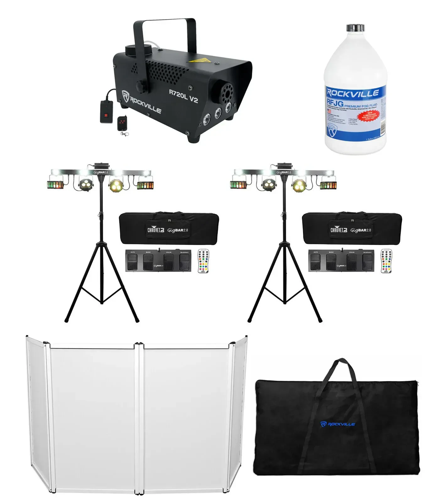 Комплект светового оборудования Chauvet DJ GigBar 2.0 + RFAAW + R720L + RFJG