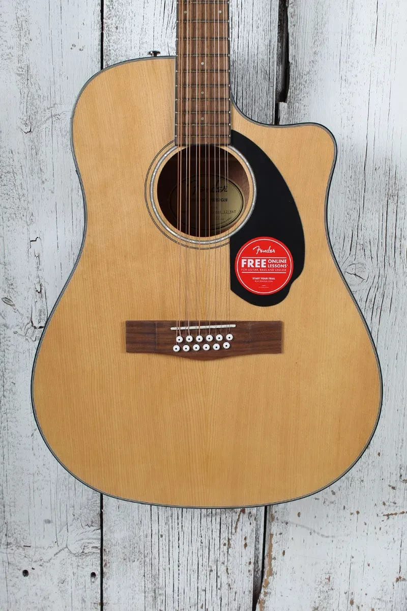 Fender CD-60SCE 12 String Dreadnought Acoustic Electric Guitar Solid Spruce Top