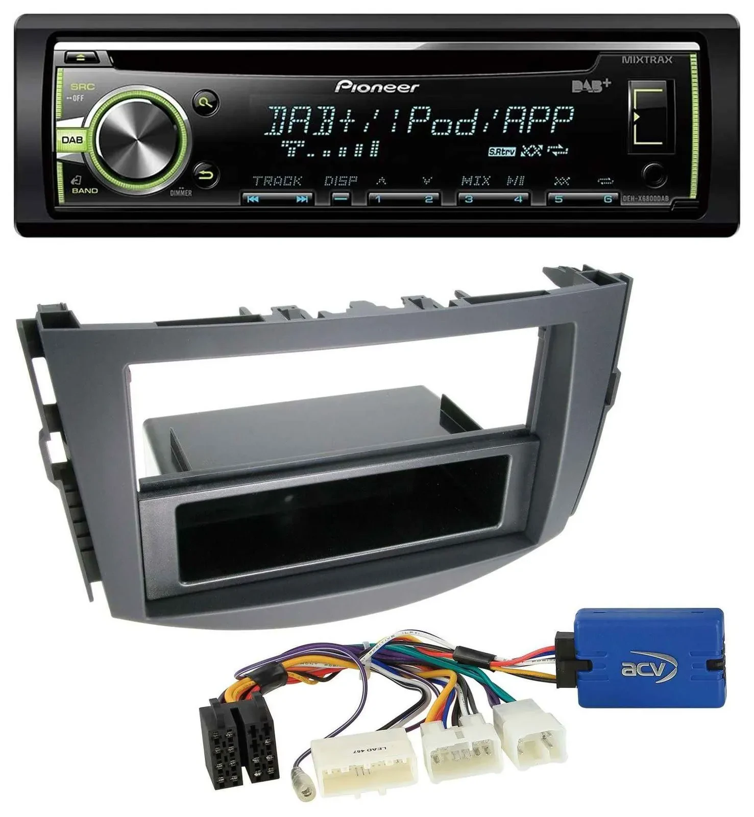 Pioneer DAB USB MP3 AUX CD Autoradio für Toyota RAV-4 (11-13) - 28 Pin
