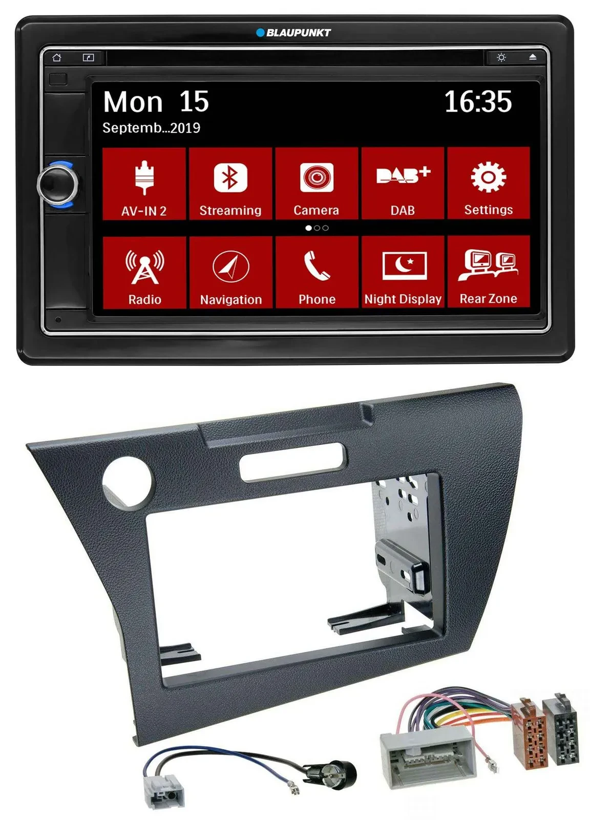 Blaupunkt Bluetooth DAB 2DIN USB DVD MP3 Autoradio für Honda CR-Z (ab 2010)