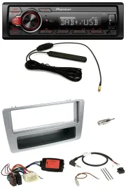Автомагнитола для Honda Civic (2001–2003) Pioneer MP3 DAB 1-DIN USB серебристая