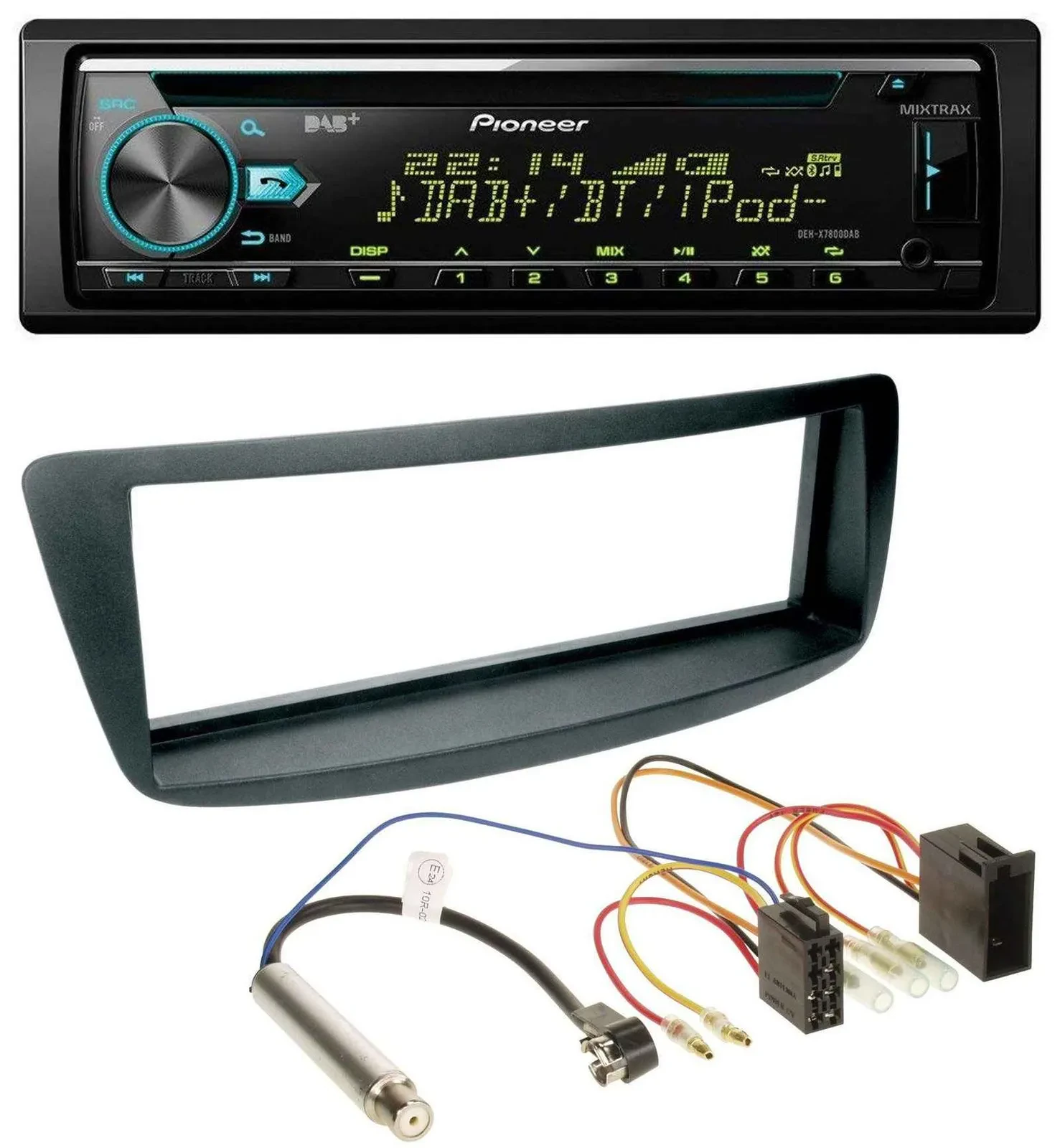 Pioneer DAB MP3 CD USB Bluetooth Autoradio für Peugeot 107 Citroen C1 Phantomein