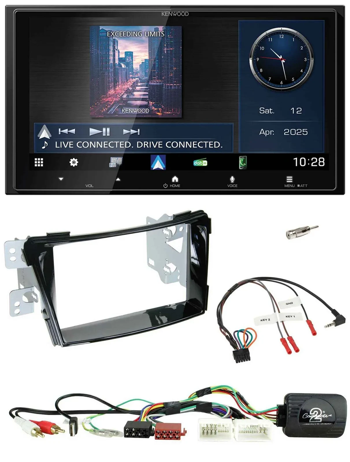 Автомагнитола для Hyundai i40 (2011–2019) Kenwood 2 DIN, Bluetooth, USB, DAB, AUX