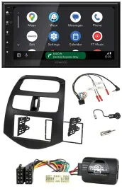 Kenwood DAB Bluetooth USB Lenkrad 2DIN Autoradio für Chevrolet Spark KLM 2012-20