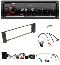 Kenwood Lenkrad Bluetooth USB DAB Autoradio für Audi A4 B6 00-04 Bose Vollaktivs