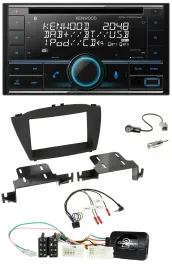Kenwood CD 2DIN DAB USB Lenkrad Bluetooth Autoradio für Hyundai ix35 ab 2013 ohn