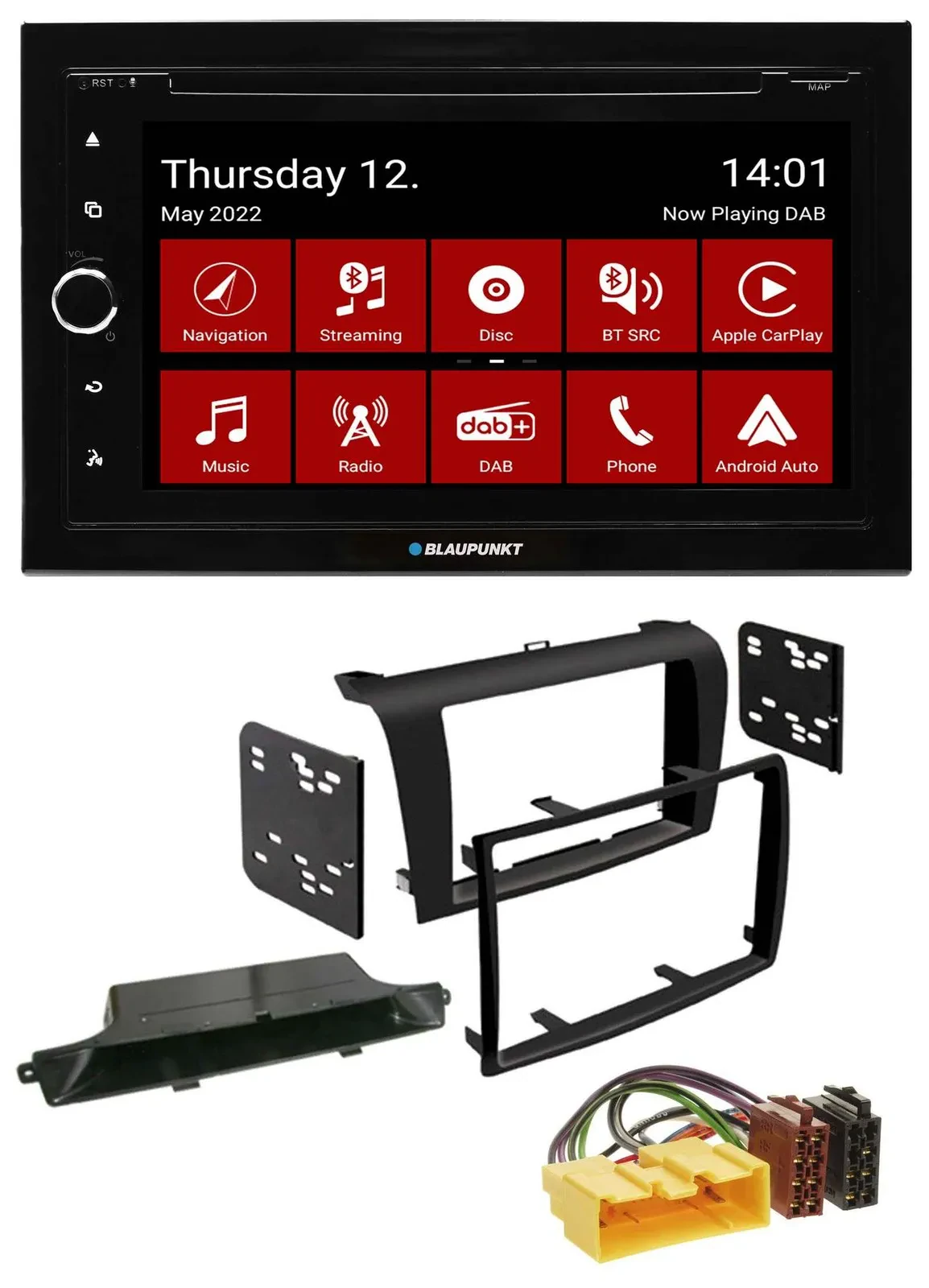 Blaupunkt MP3 DVD Bluetooth DAB 2DIN USB Autoradio für Mazda 3 (2003-2009)