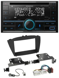 Kenwood CD 2DIN DAB USB MP3 Bluetooth Autoradio für Hyundai ix35 (ab 2013)