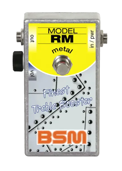 Педаль эффектов для электрогитары BSM Treble Booster RM-Metal