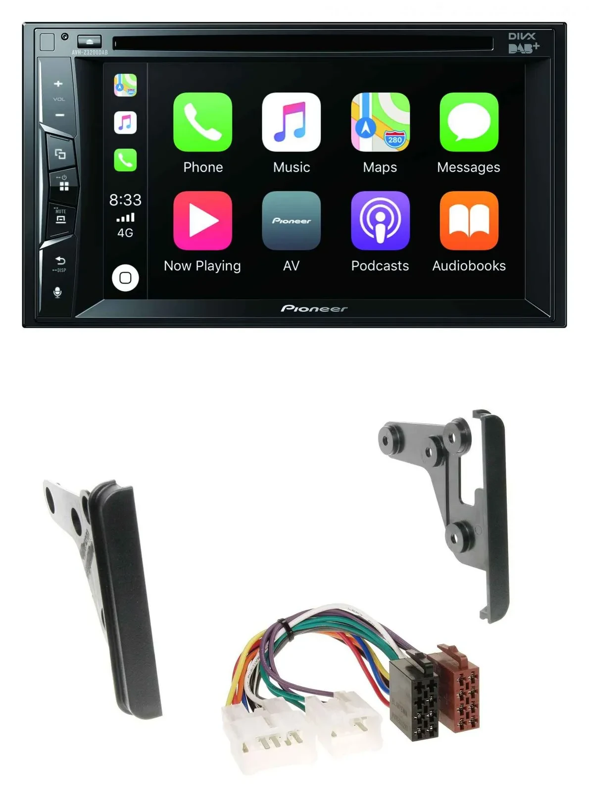 Pioneer MP3 USB DVD Bluetooth DAB 2DIN Autoradio für Toyota Tundra Celica FJ