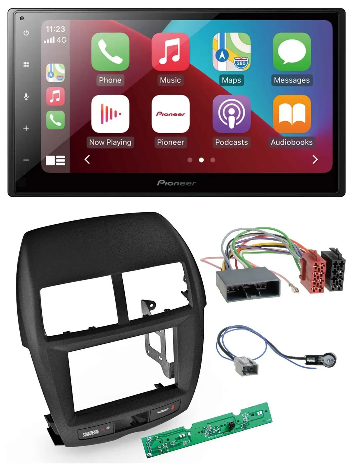 Pioneer USB MP3 DAB 2DIN Bluetooth Autoradio für Mitsubishi ASX 2010-2014