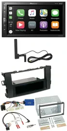 Автомагнитола Pioneer 2DIN, USB, Bluetooth, DAB для Toyota Auris 2011–2012, чёрная